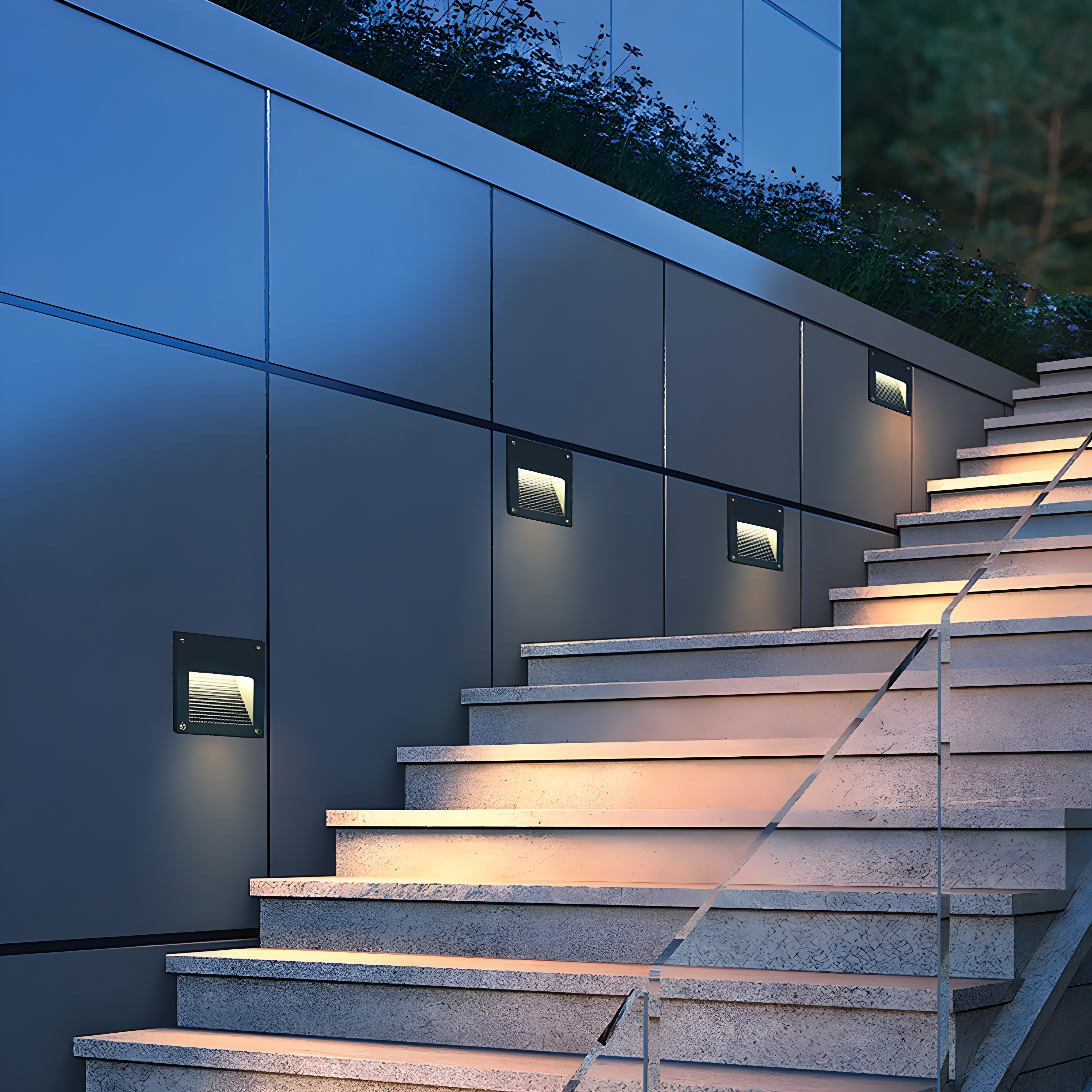OUTDOOR RECESSED STEP LIGHT USE